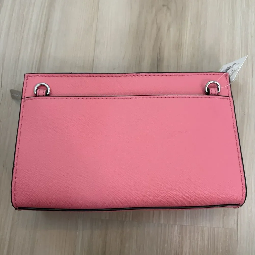 MICHAEL KORS  SHEILA SMALL EAST WEST SHOULDER CROSSBODY BAG TEA ROSE